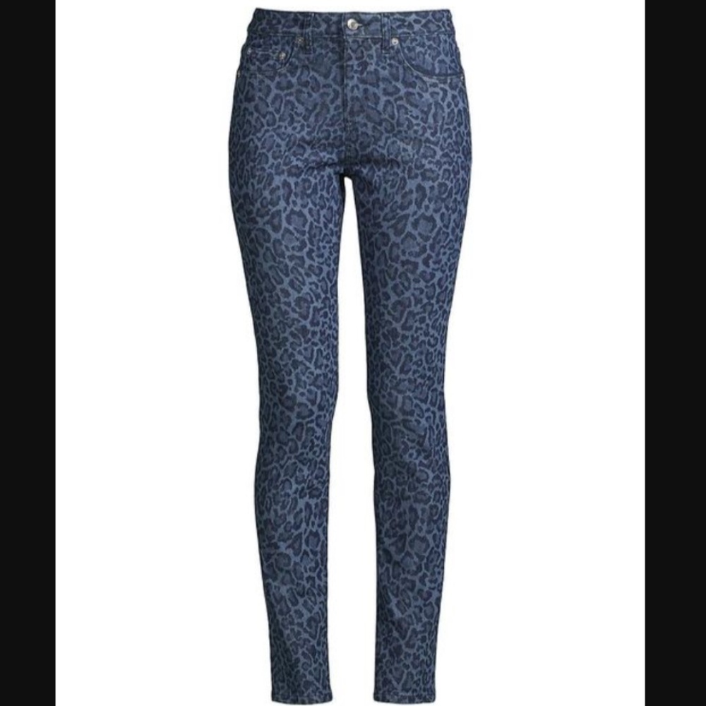 Dark Animal Print Jeans Black/Grey - Picture 1 of 7